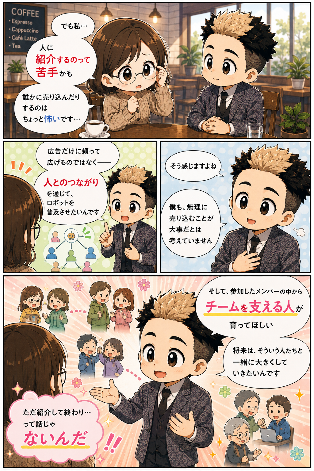 ATRをやってみたいと決めて操作する漫画
